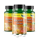 Amerika Medic & Science Rapid-C 500mg Vitamin C Supplement (3 Packung mit 100 Tabletten) Energie Booster, Tägliche Immunsystem Unterstützung, Antioxidans | Vegan, Non-GMO beschichtete Ascorbinsäure für Erwachsene Männer & Frauen