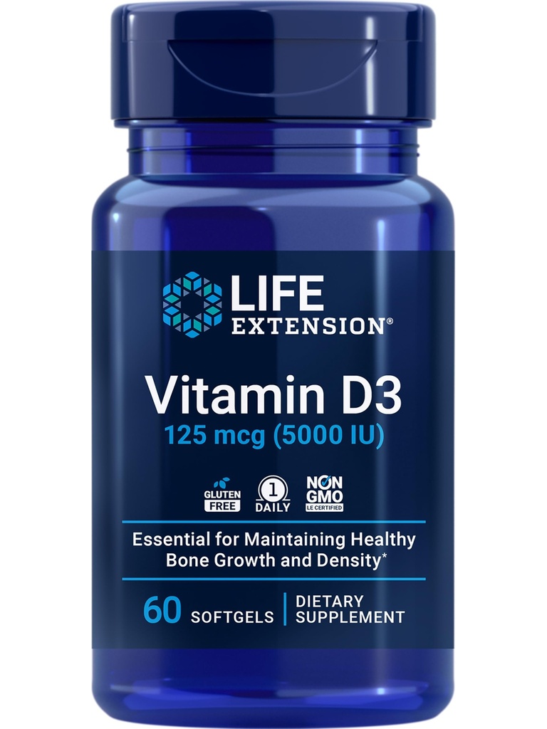 Life Extension 268mg Super Vitamin E & 5000IU Vitamin D3 - Herz-, Hirn- und Immununterstützung