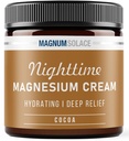 Magnesium Cream – Nighttime Magnesium Lotion – Apply to Legs, Buttocks, Arms oder Chest – Topical Magnesium Chloride – USA Made and Safe for Kids (Cocoa)