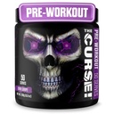 JNX SPORTS La Malédiction ! Poudre de préparation pour hommes et femmes, caféine, bêta-alanine, créatine, L-Citrulline, 50 portions, saveur de raisin foncé – Boost Energy, Strength & Focus