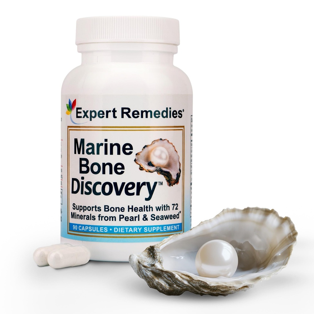 Supplément de densité d'os de calcium marin, 3.5X Perle absorbante Calcium et algues marines islandaises, avec magnésium, vitamine D3 K2 et plus, biologique, alternative holistique, astronaute approuvé - 30 jours d'approvisionnement