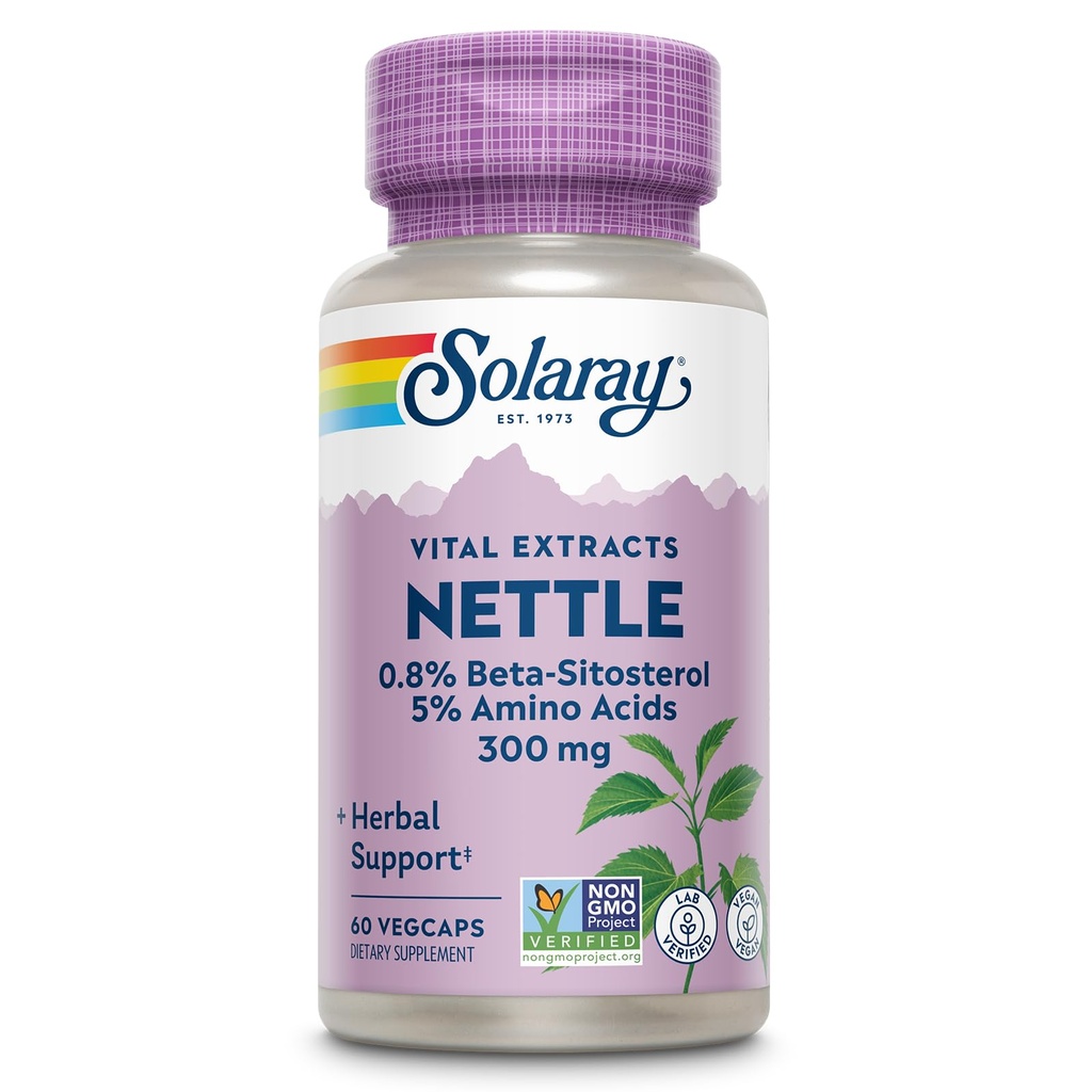 Solariay Extrait de racine de cailloux 300 mg avec racine de cailloux 150 mg, soutien urinaire et prostate sain pour les hommes avec acides aminés et bêta-sitostérol, végétalien, garantie de 60 jours, 60 portions, 60 VegCaps