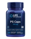 Extension de vie PS Caps, phosphatidylsérine, pour la performance cognitive, sans gluten, sans OGM, végétarien, 100 capsules