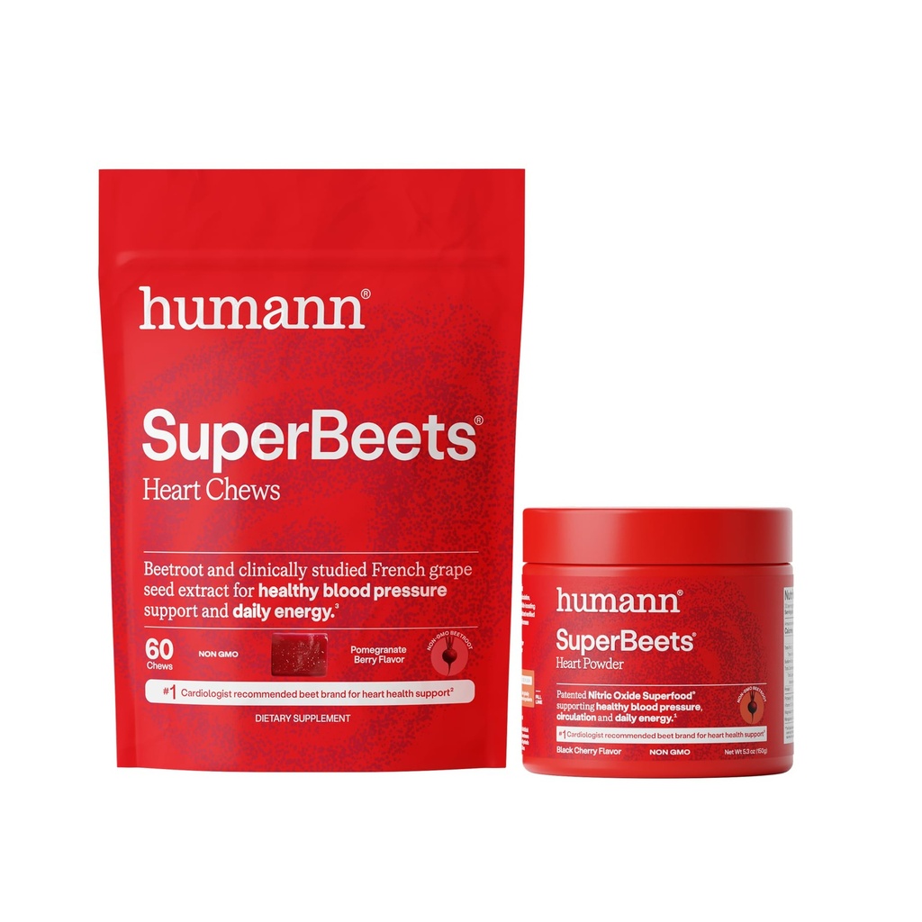 Humann SuperBeets Herz Chews & Schwarz Kirschpulver