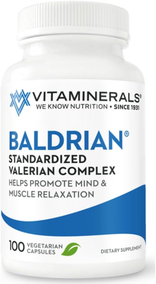 Vitaminerales 33 Baldrian® Original Natural Relaxing Support Valérien standardisé (100)