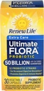 Renew Life Extra Care Digestive Probiotic Capsules, 50 Billion CFU Garantiert, Tägliche Ergänzung unterstützt Immun-, Verdauungs-, Atmungs-Gesundheit(1), L. Rhamnosus GG, Dairy, Soy und Gluten-Free, 30 Count