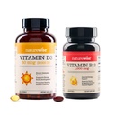 NatureWise Vitamin D3 2000iu 360 Count und Vitamin B12 1000mcg 60 Softgels für Energie, Immununterstützung und gesunde Muskelfunktion