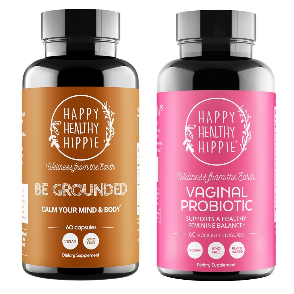 Happy Healthy Hippie Vaginal Probiotics für Frauen &amp; geerdet Stress Relief