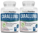 Nutrition à base de plantes Caralluma Fimbriata 180 Capsules Deux packs de bouteille Résistance maximale 10:1 Rapport d'extrait 1200mg Régime tout naturel, énergie, endurance et supplément de gestion du poids