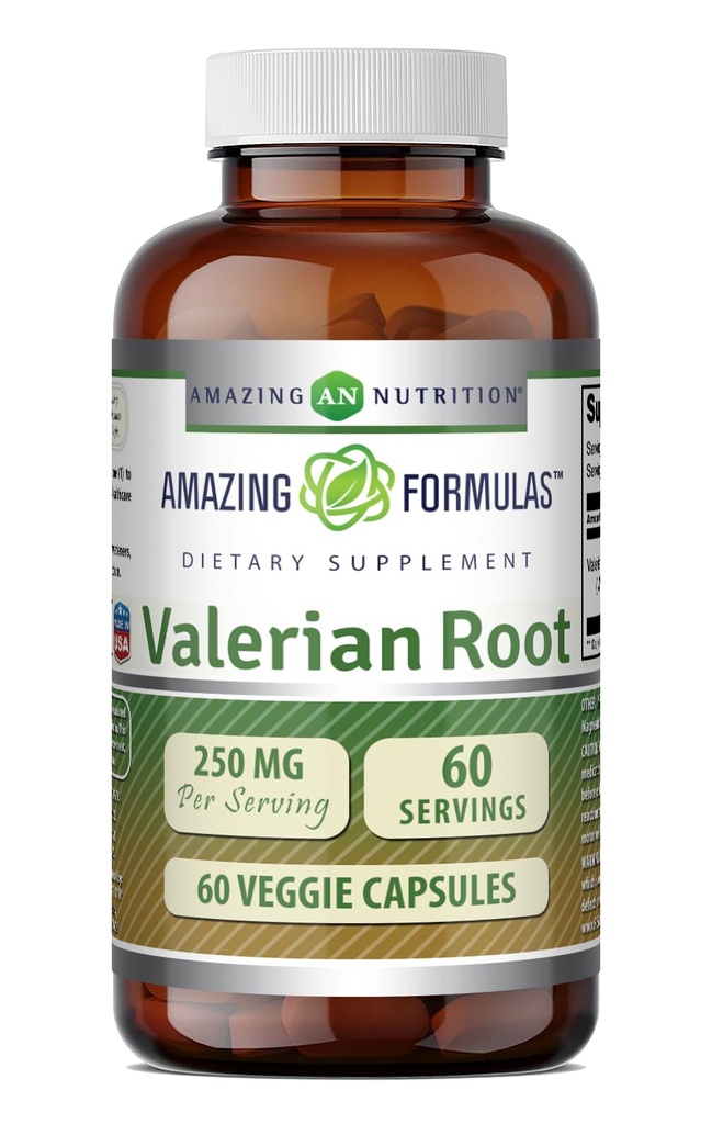 Erstaunliche Formeln Valerian Root 4:1 Extrakt Ergänzung | 250 Mg | 1000 Mg Equivalent | 60 Veggie Kapseln | Non-GMO | Gluten Free | Made in USA