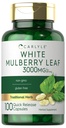 Extrait de feuille de mûre de Carlyle 3000mg de 100 capsules Supplément à base de plantes sans OGM et sans gluten