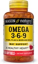 Mason Natural Omega 3-6-9 with Fish, Flaxseed, & Borage Oils, 60 Softgels