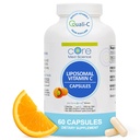 Core Med Science Liposomique Vitamine C 1000mg, 60 Capsules - Supplément Liposomique naturel non OGM Vitamine C qui favorise la santé de la peau - Système immunitaire booster pour les adultes, soutient la formation de collagène