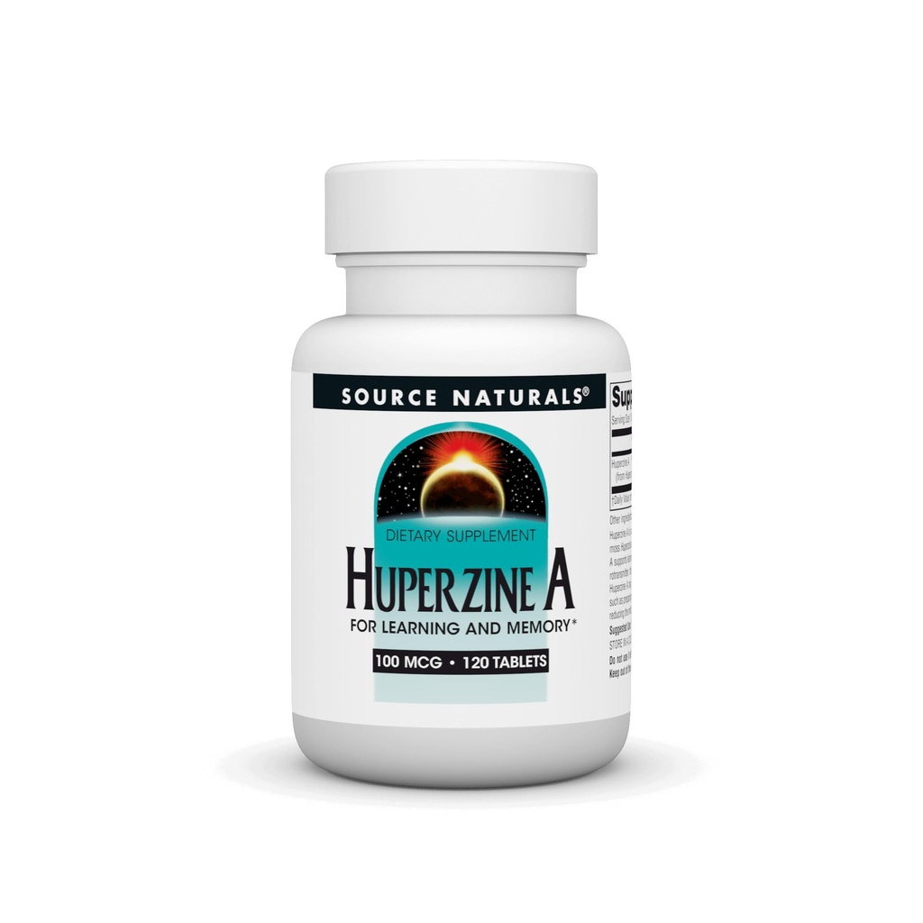 Source Naturals Huperzine A, pour l'apprentissage et la mémoire*, 100mcg - 120 comprimés
