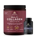 Ancient Nutrition Capsules de zinc, 30 Compte + Poudre de protéines multicollagènes, Sans saveur, 40 portions