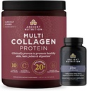 Antike Ernährung Zink Kapseln, 30 Count + Multi Collagen Protein Pulver, entflammt, 40 Servierungen