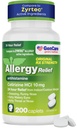 GenCare - Cetirizine HCL 10 mg (200 Caplets) - 24 Hour Allergy Relief Pillen - Non Drowsy Generic OTC Allergy Medication - Antihistamine Medicine for Sneezing, Runny Nose & Itchy Eyes - Generische Zyrtec