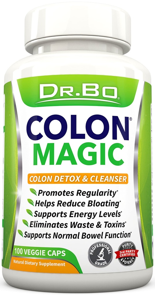 Colon Cleanse Detox Formula - Pilules naturelles de nettoyage Bowel pour Bloating intestinal et nettoyage digestif rapide - Supplément de soulagement de la constipation quotidienne Gut, Belly, Stomach - Femmes Men Herbal Weight Flush