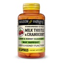 MASON NATURAL Milk Thistle/Cranberry Liver & Kidney Cleanser - Unterstützt gesunde Leber- und Nierenfunktion, Sauberkeit und Detox, 60 Kapseln