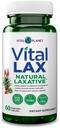 Vital Planet - Vital Lax Natural Laxative Cleanse Supplement für kirchliche Verstopfung, mit Magnesium Hydroxide, Slippery Elm, Aloe und Triphala zu unterstützen Bowel Regularity 60 Kapseln