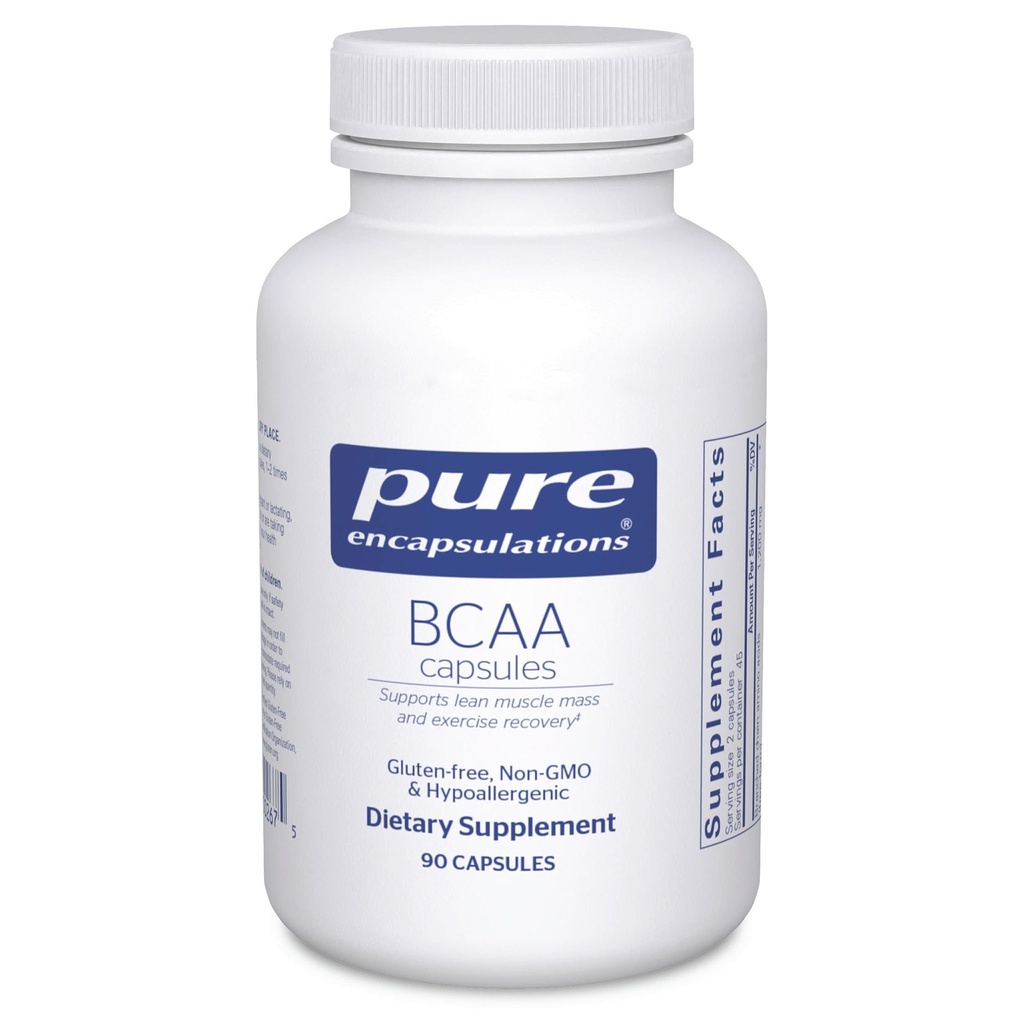 Pure Encapsulations BCAA Capsules | Hypoallergene Ergänzung zur Unterstützung der Muskelfunktion während der Übung* | 90 Kapseln