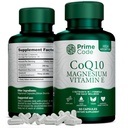 Code Prime [ 3 sur 1] CoQ10 250mg avec du glycin de magnésium et de la vitamine E. Capsules CoQ10 250mg.