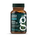 Gaia Herbs Black Seed Oil - Kaltgepresste Kapseln für Lung, Respirator und Antioxidant-Unterstützung - mit Bio Nigella Seed Oil - Kräuterergänzung - 60 Vegan Liquid Phyto-Capsules (30-Day Supply)