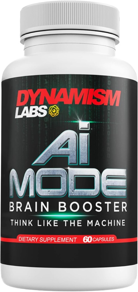 Dynamism Labs AI Brain Booster Nootropic Supplement Améliorer la mémoire, la focalisation, la clarté et la concentration Réduire la fatigue Ginkgo Biloba, Phosphatidylcholine, DMAE