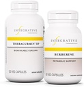 Integrative Therapie Bundle mit Berberine, 60 Kapseln & Theracurmin HP, 120 Kapseln - Berberine für Stoffwechselunterstützung* - Theracurmin Supplement Das ist 27x Mehr Bioverfügbar*