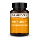 Dr. Mercola Vitamin E - Unterstützt gesunden Haut- & Antioxidans-Status - Tocopherols und Tocotrienols Blend - Non-GMO, Gluten-Free & Soy-Free - 30 Kapseln (30 Portionen)