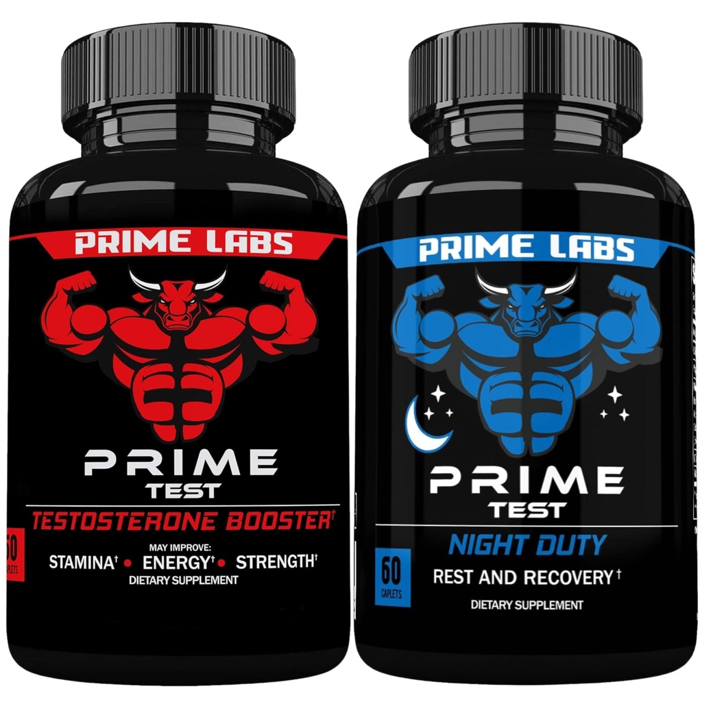 Prime Labs Prime Test Testosteron Booster + Nacht Schlaf Ergänzung