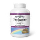 Facteurs naturels Suntheanine L-Theanine 100 mg - Supplément santé pour des perspectives calmes - Supplément L-Theanine soutient la relaxation du sommeil et des aides contre la somnolence - 120 comprimés à croquer (60 portions)