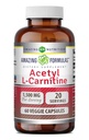 Erstaunliche Formeln Acetyl L-Carnitin Hcl Veggie Nahrungsergänzung - 500 Mg, Veggie Kapseln (Non GMO,Gluten Free) Per Bottle - Fördert Energieproduktion & Kognitive Funktion (60 Count)
