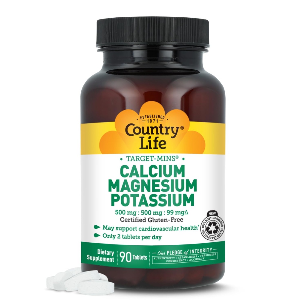Pays Vie Calcium-Magnésium-Potassium - 90 Comprimés