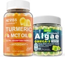 Sugar Free Turmeric Curcumin 1000mg Supplement Gummis mit Vegan Omega 3 gefüllte Gummis 1000mg