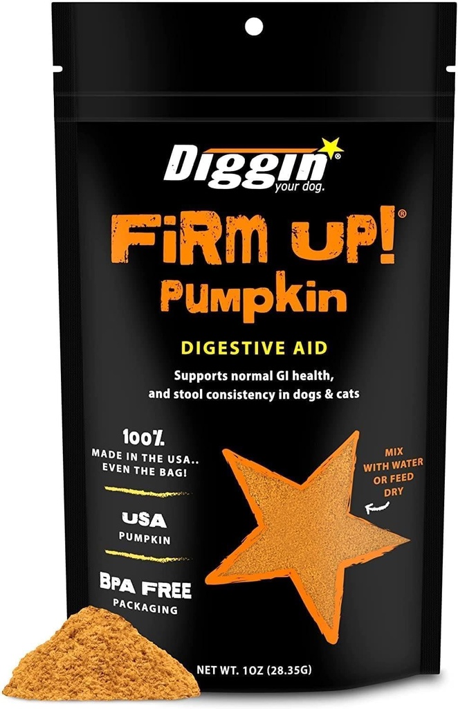 Diggin' Ihr Hund, Firm Up Original Kürbis Super Dog & Cat Supplement, 1 Unze