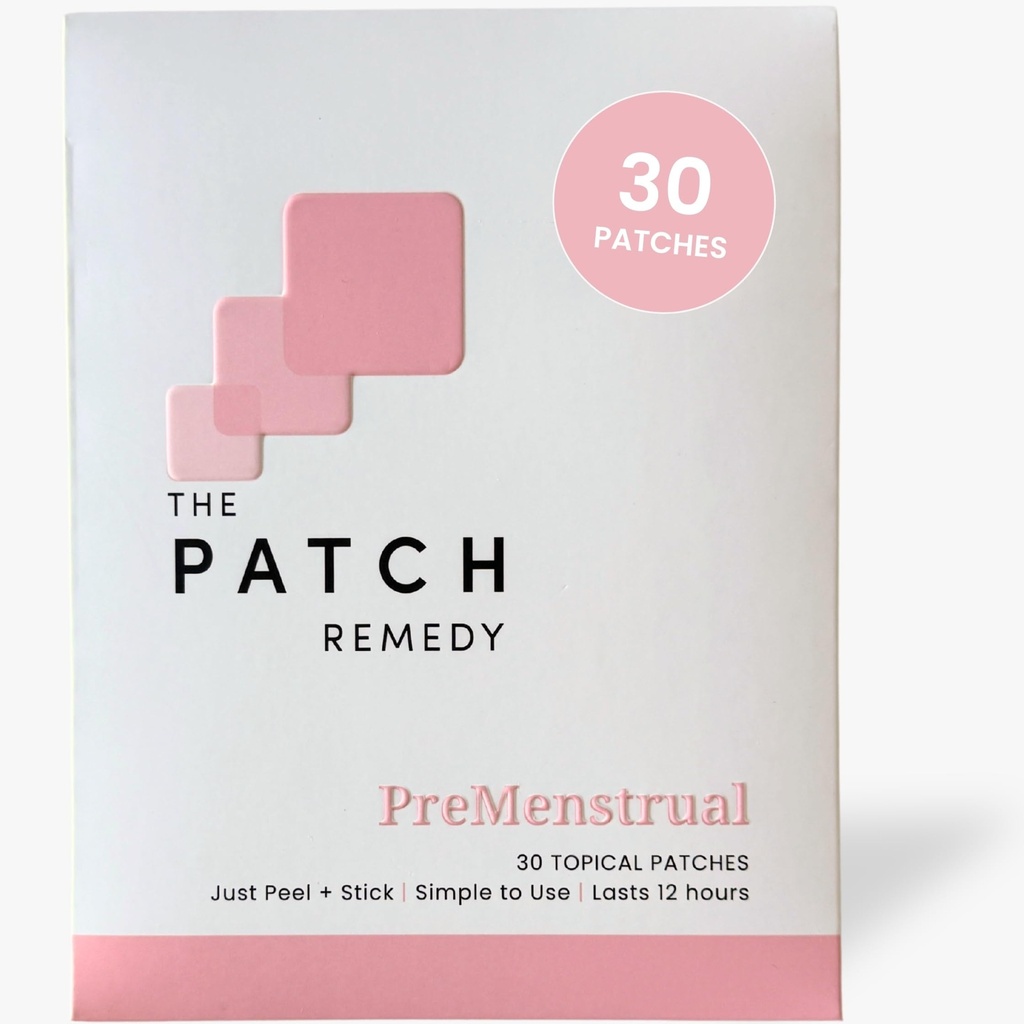 Le patch Remède Pré Menstruel Patch. Chasteberry, Magnésium, Primrose du soir, Dong Quai, B6 et vitamine E. 30 Patches