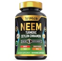 Neem Leaf Supplement - 8in1 Formel - Kombinieren Sie mit Kurkuma, Ceylon Cinnamon, Ginger, Tulsi, Ginkgo Biloba, Amla, und Black Pepper - Immune Health Support - 150 Vegan Kapseln