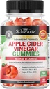 Apple Cider Essig-Gummien für Gewichtsverlust - ACV-Gummien mit der Mutter für Damen und Herren - Energie Boost Bloat Digestive & Immune Unterstützung - Vitamin B12 B6 B9 Folsäure - Vegan Detox Cleanse -90Ct