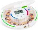 Live Fine Automatic Pill Dispenser mit 28-Day Electronic Medication Organizer, 6 Dosage Templates, Easy-Read LCD Display, Sound &amp; Light Alerts & Key für Rezepte, Vitamine, Ergänzungen &amp; Mehr