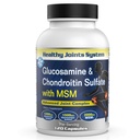 Glucosamin Chondroitin MSM Supplement für Gelenk- und Knochengesundheit - 120 Kapseln | Gelenkunterstützung & Discomfort Relief für Rücken, Knie, Hände
