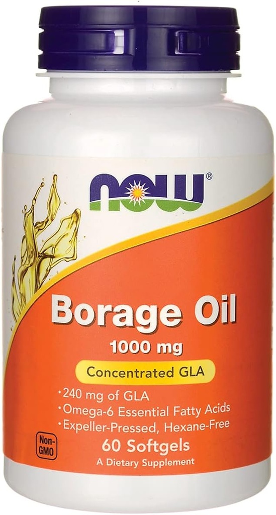 Maintenant Nourriture Huile de Borage, 240 Mg