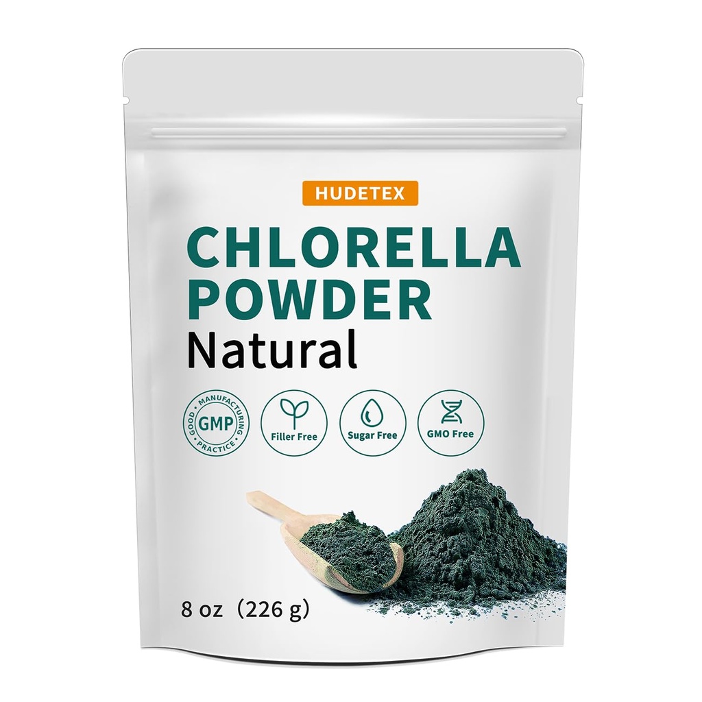 Chlorella Pulver Natürlich- Chlorophyll-Pulver, unterstützt Immunsystem & Liver Funktion, halten Jugend, Vegan, reich an Vegan Protein und Vitamine, 8 Unzen.