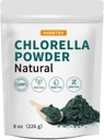 Chlorella Pulver Natürlich- Chlorophyll-Pulver, unterstützt Immunsystem & Liver Funktion, halten Jugend, Vegan, reich an Vegan Protein und Vitamine, 8 Unzen.