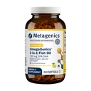 Métagène OmegaGenics Fish Oil EPA-DHA 720 mg - Supplément Omega-3 Fish Oil - High Potency - pour la santé cardiaque, l'appareil locomoteur et le système immunitaire Santé* - avec DHA et EPA - 240 Softgels