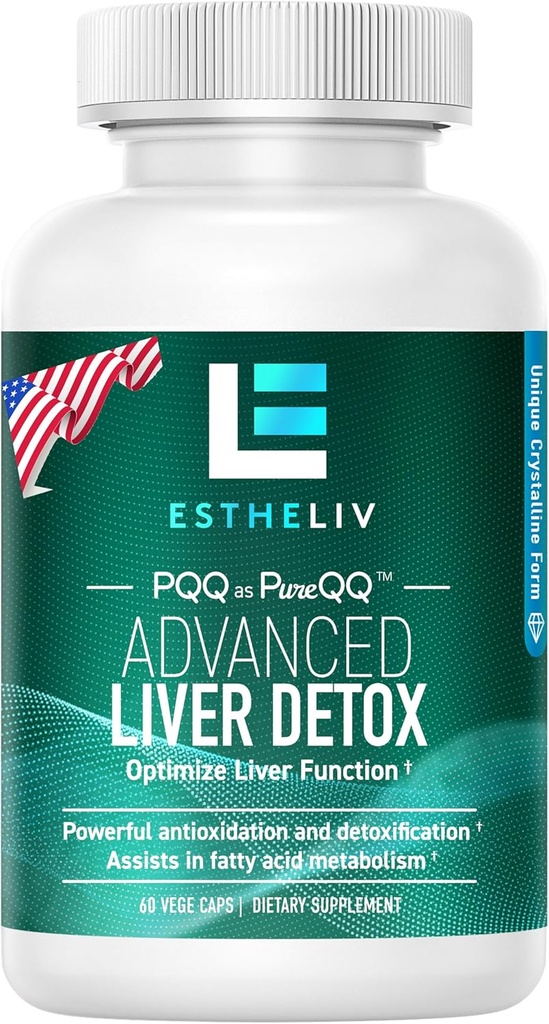 Nettoyer le foie Détox et réparer PQQ + Inositol Formule, mise à jour V2.0 (Supplément de chardon non-lait et extrait d'artichaut), pour la santé du foie et le détox hépatique, renouveler le soutien du foie