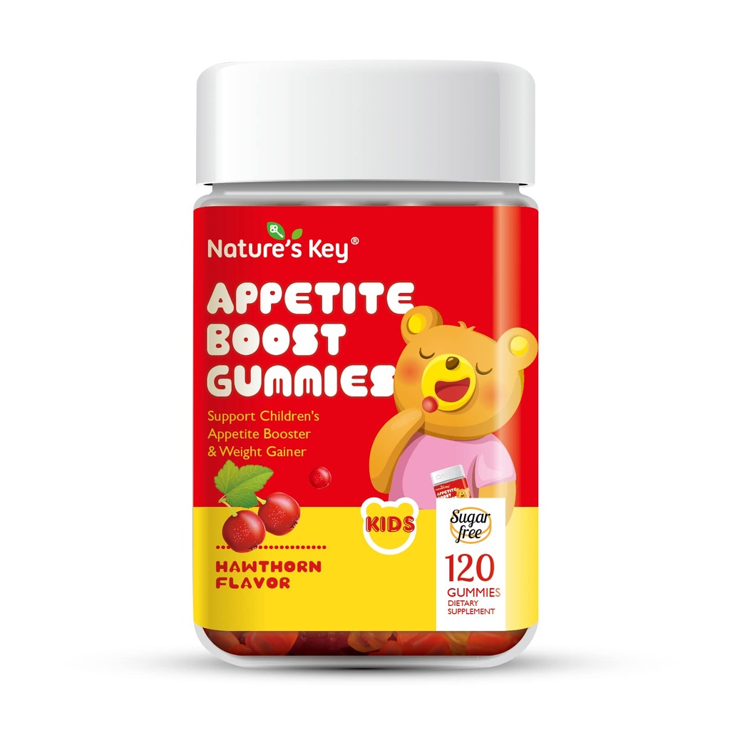 Nature's Key Appetite Booster Gummis - für Kinder zu essen mehr, Unterstützung Appetit Stimulant und Gewicht Gainer -Hawthorn Flavor (120 Count, Paket von 1)