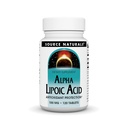 Source Naturals Alpha L'acide lipoïque soutient le métabolisme sain du sucre, la fonction hépatique et la production d'énergie* - 100 mg - 120 comprimés