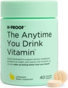 H-PROOF Les chaque fois que vous buvez de la vitamine, de la santé du foie et de l'immunité avec électrolytes, chardon de lait et vitamines B & C - 40 comprimés à croquer (20 portions), végétalien, limonade