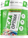 NutraKey BCAA Optima Post Workout Erholung Complex, kein Zucker, kein Carb, Erholungshilfe, saure Gummy Worms